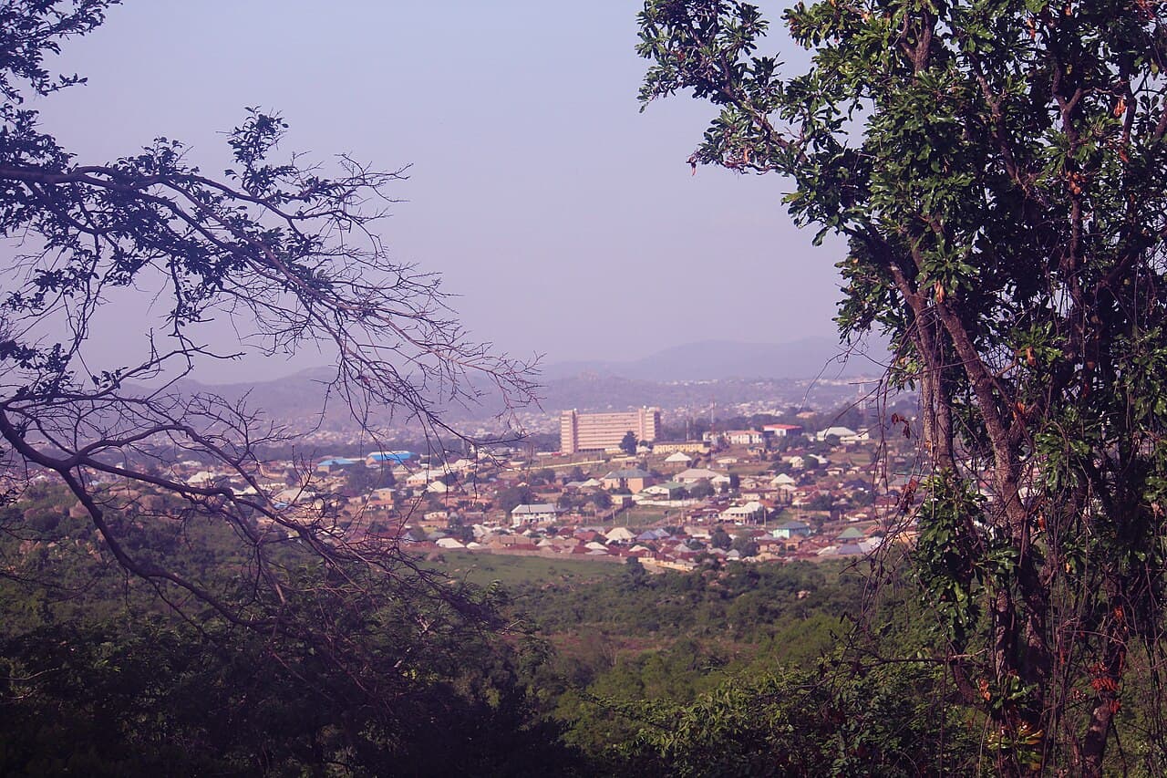 A View of the city of Jos from the Jos Wildlife Park