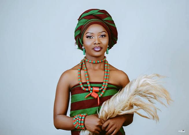 Beautiful berom maiden — traditional dress