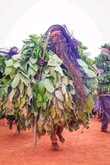 Ngas masqurade — dancers in performance