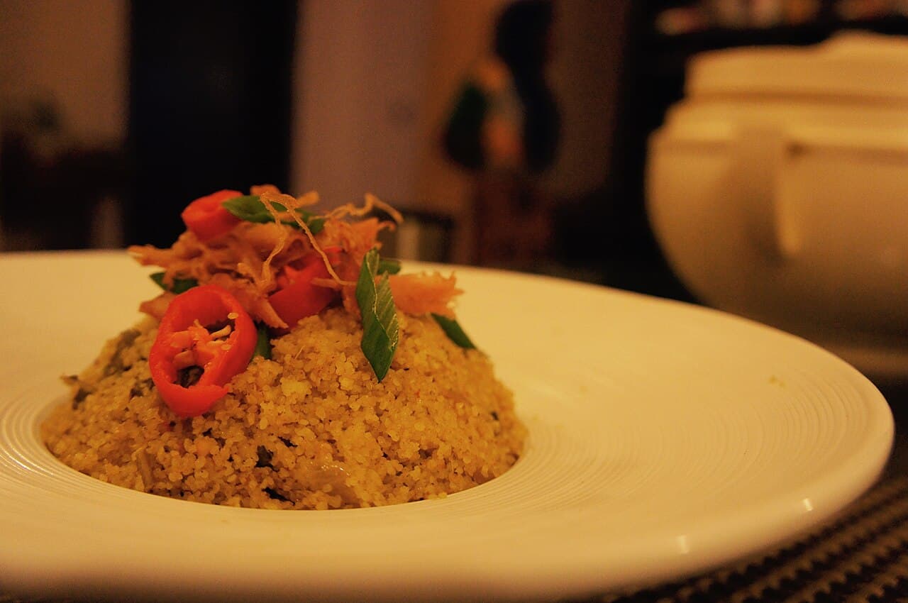 Acha, served