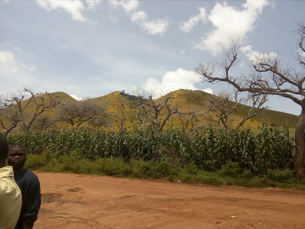 The beautiful hill can be seen at a distance looking like a cone. So beautiful