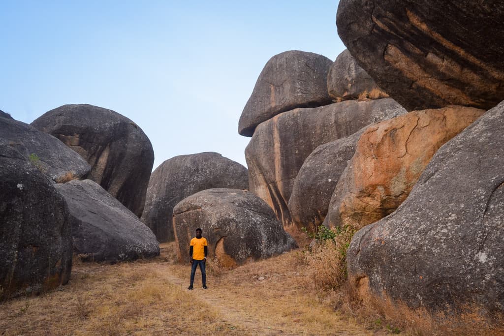 Location at Riyom (Jos Plateau) with fascinating array of rocks